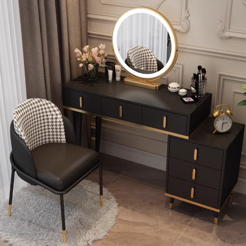 Mirror Drawer Dressers Luxury Bedroom Womens Elegant Makeup Storage Dressers Table Cosmetics Small Tocador Maquillaje Furniture
Mirror Drawer Dressers Luxury Bedroom Womens Elegant Makeup Storage Dressers Table Cosmetics Small Tocador Maquillaje Furniture