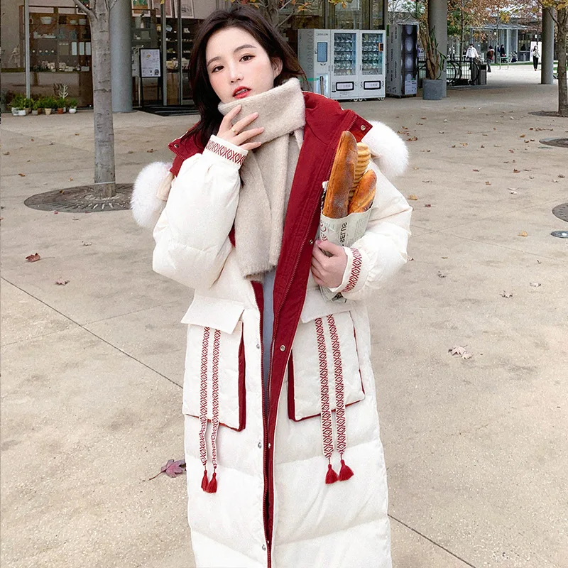 New down jacket female winter Korean version of loose long knee-length cotton jacket thickening warm trend cotton jacket
New down jacket female winter Korean version of loose long knee-length cotton jacket thickening warm trend cotton jacket