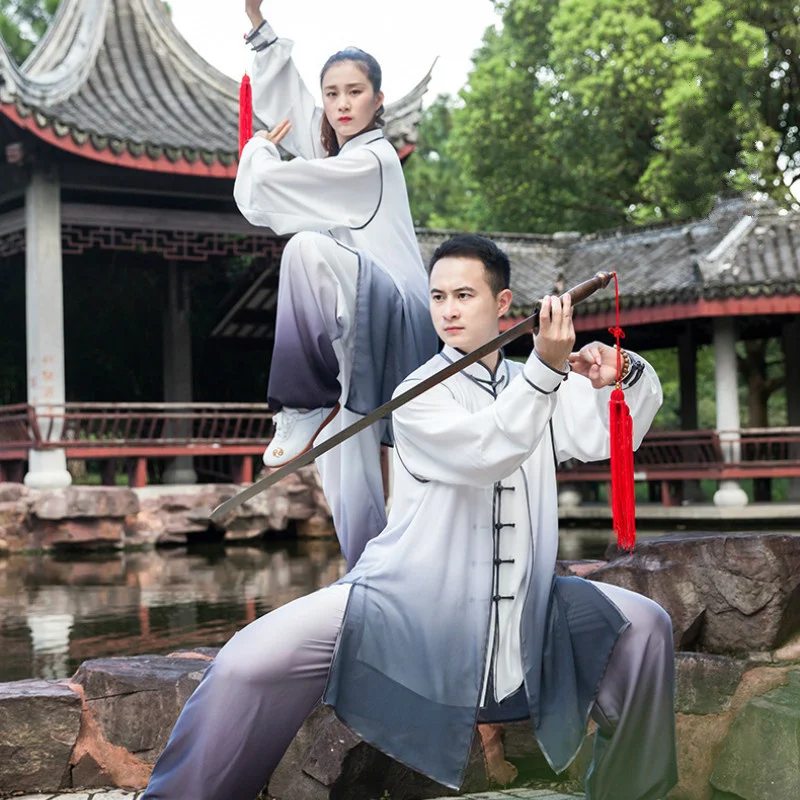 New Martial Arts Uniform Chinese Traditional Folk Tai Chi Unisex Wing Chun Suit Kung Fu Wushu Training Exercise Outfit
New Martial Arts Uniform Chinese Traditional Folk Tai Chi Unisex Wing Chun Suit Kung Fu Wushu Training Exercise Outfit