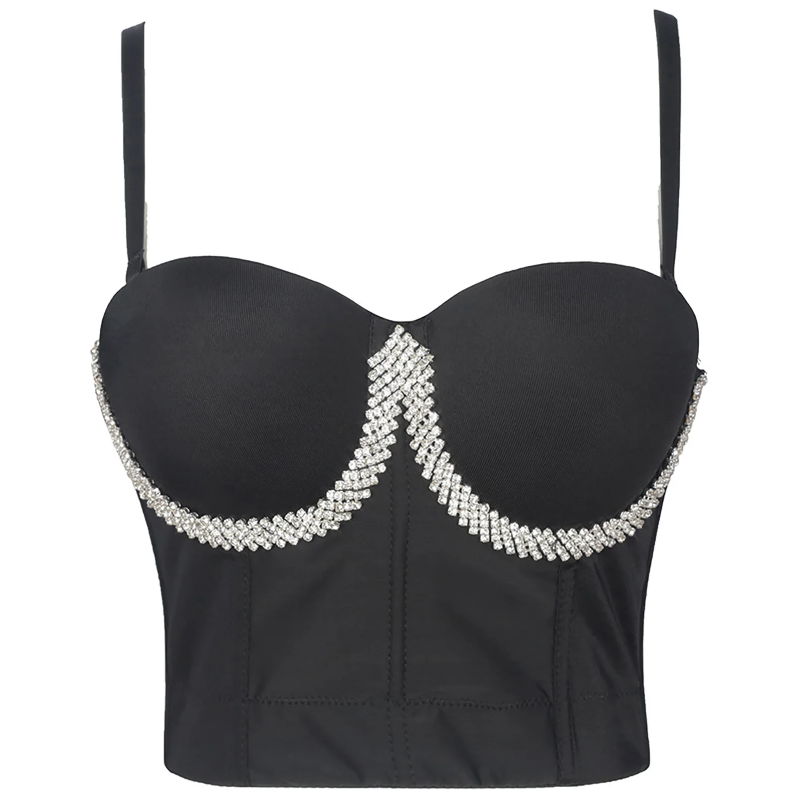 Women Bustier Crop Top Sleeveless Spaghetti Strap Corset Camisole Tops Off Shoulder Elegant Slim Fit Tops Sexy Mujer Casual Tank
Women Bustier Crop Top Sleeveless Spaghetti Strap Corset Camisole Tops Off Shoulder Elegant Slim Fit Tops Sexy Mujer Casual Tank