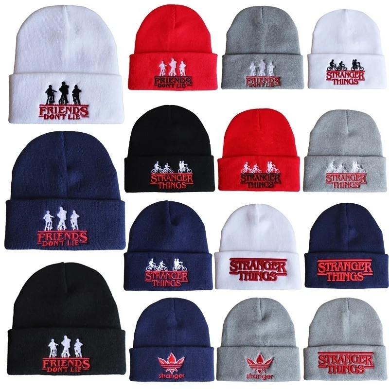 Hot New Movie Stranger Things 4th Season Knitted Hat Embroidery Fashion Black Keep Warm Wool Cap Autumn Winter Gift 56-60cm
Hot New Movie Stranger Things 4th Season Knitted Hat Embroidery Fashion Black Keep Warm Wool Cap Autumn Winter Gift 56-60cm