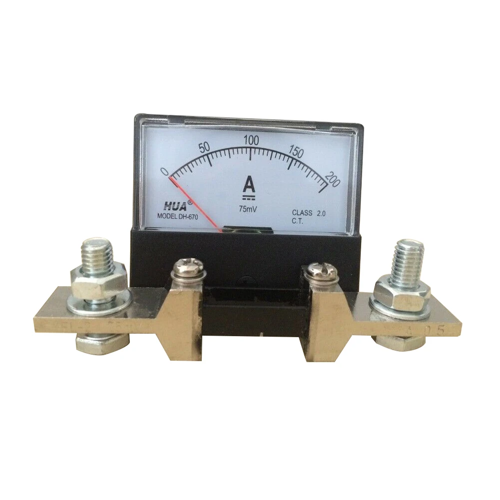 DH-670 DC100A Electrical Testing Analog Pointer Ammeter Gauge Shunt DC0-200A DC0-300A Amp Meter Electrical Instrument
DH-670 DC100A Electrical Testing Analog Pointer Ammeter Gauge Shunt DC0-200A DC0-300A Amp Meter Electrical Instrument
