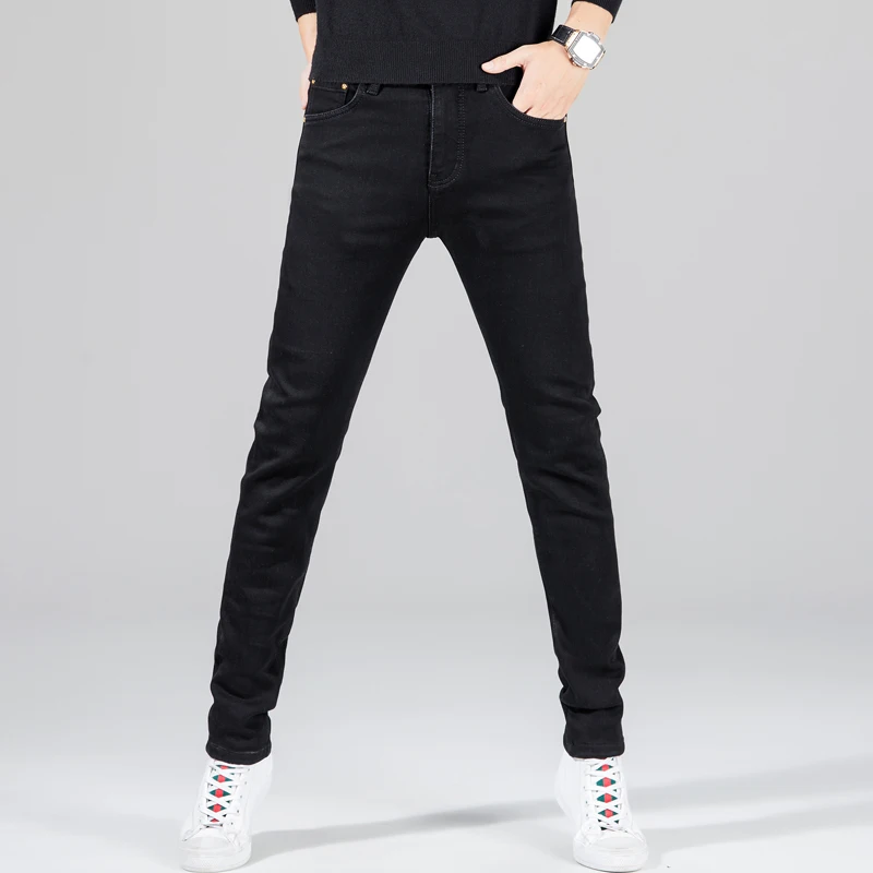 2022 autumn and winter plus velvet tide brand pure black ruffian and handsome stimulate embroidered denim men's feet slim high-e
2022 autumn and winter plus velvet tide brand pure black ruffian and handsome stimulate embroidered denim men's feet slim high-e