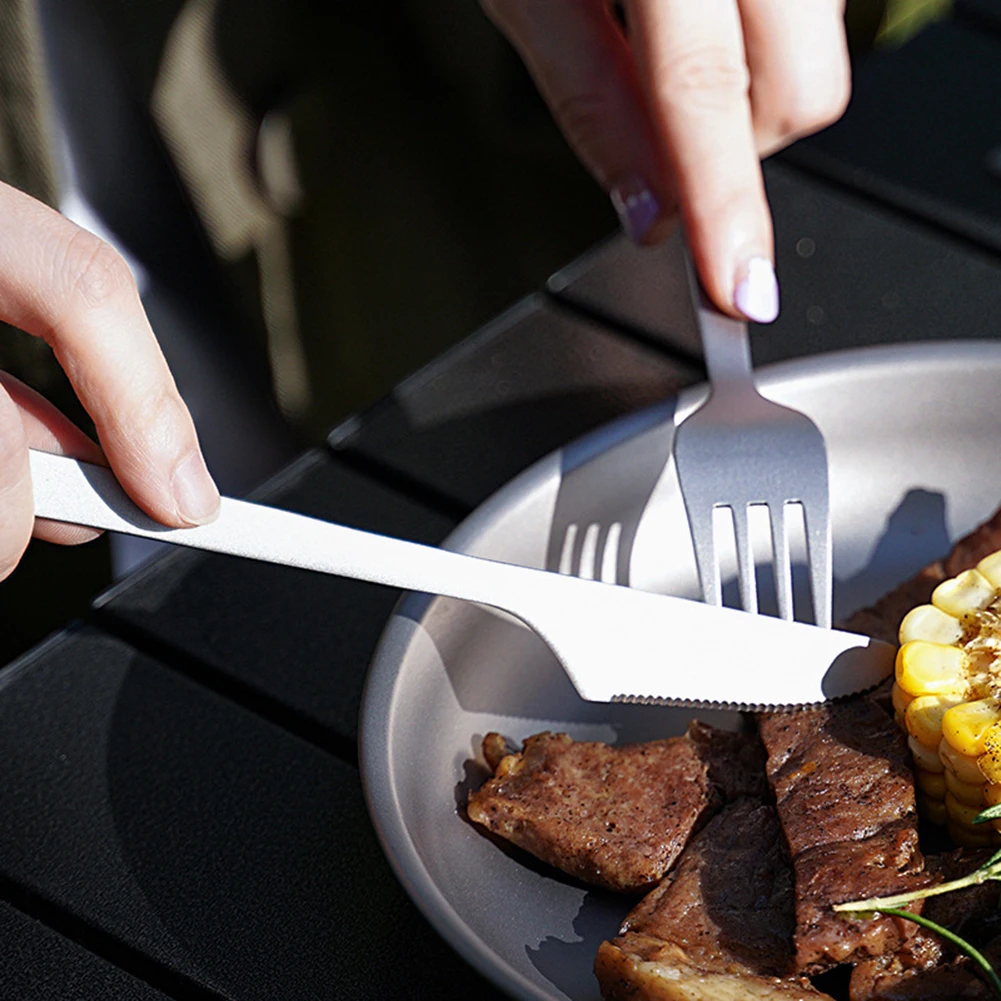 Tableware Set Fork Fork Set Chopsticks Camping Fork Fork Set Four Piece/set Pure Titanium Spoon Table-knife Tableware Set
Tableware Set Fork Fork Set Chopsticks Camping Fork Fork Set Four Piece/set Pure Titanium Spoon Table-knife Tableware Set