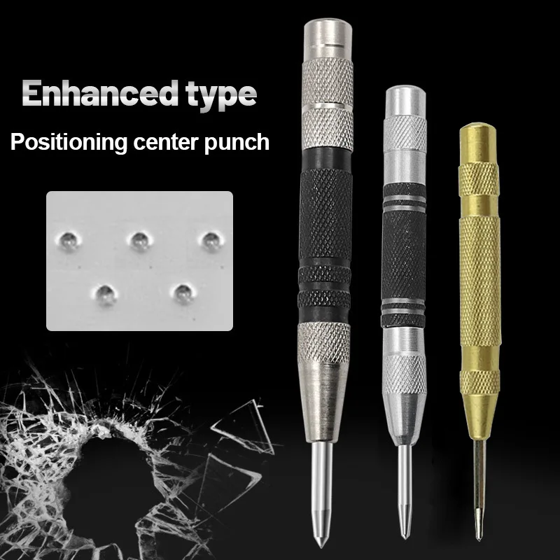 128/155mm Centre Punch General Automatic Punch Woodworking Metal Drill Adjustable Spring Loaded Automatic Punch Hand Tools Sets
128/155mm Centre Punch General Automatic Punch Woodworking Metal Drill Adjustable Spring Loaded Automatic Punch Hand Tools Sets
