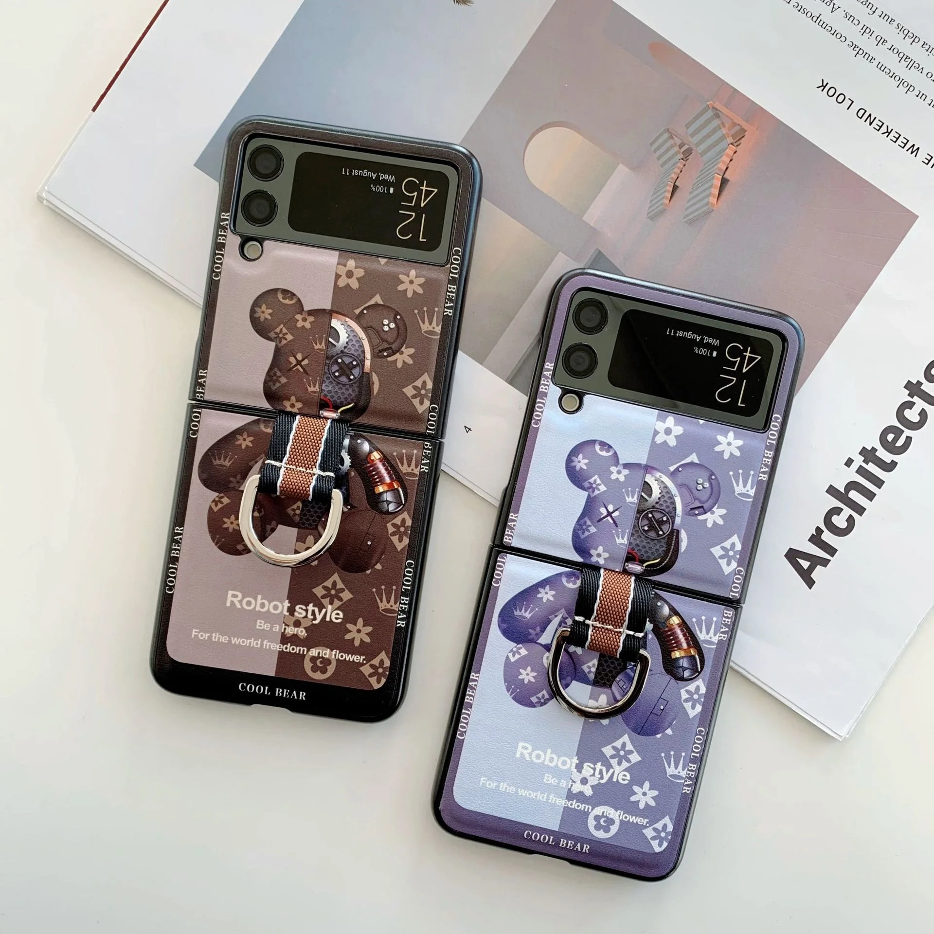 Phone Case for Samsung Galaxy Z Flip 3 5G Cartoon Bear Hard ShockProof Fundas Back Cover For Flip3 Z Flip 3 Cases
Phone Case for Samsung Galaxy Z Flip 3 5G Cartoon Bear Hard ShockProof Fundas Back Cover For Flip3 Z Flip 3 Cases