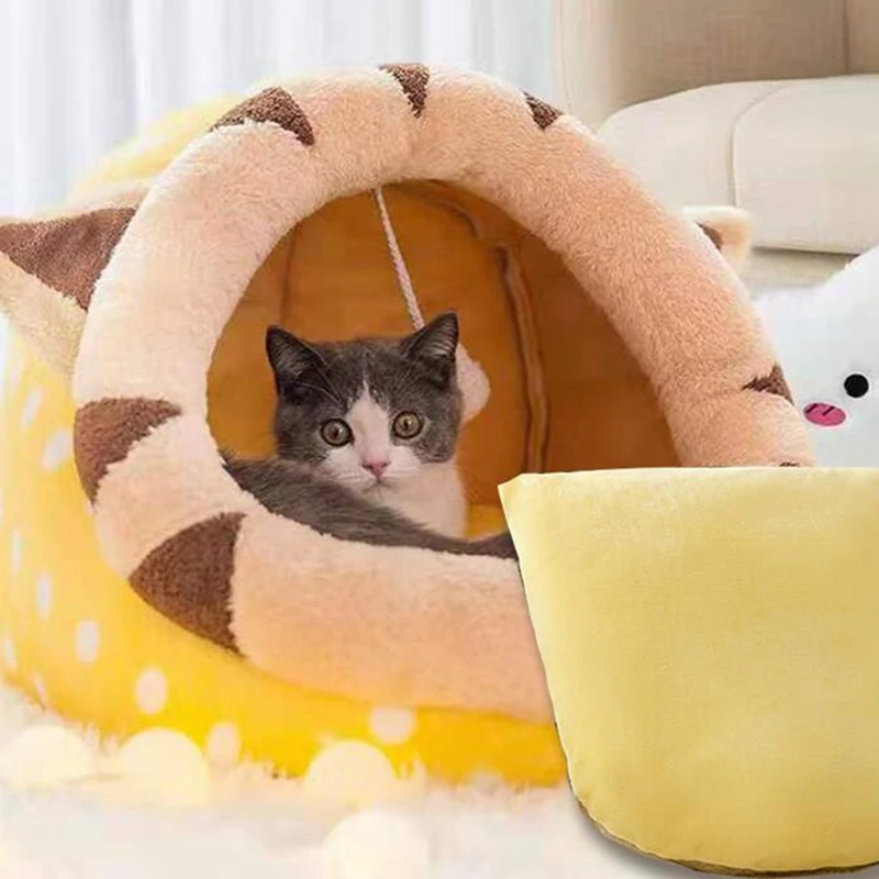 Милая кровать для кошек, теплая корзина для домашних питомцев, удобная модная кровать для котят, палатка для дома, мягкий смешной коврик, сум... 
Милая кровать для кошек, теплая корзина для домашних питомцев, удобная модная кровать для котят, палатка для дома, мягкий смешной коврик, сум...