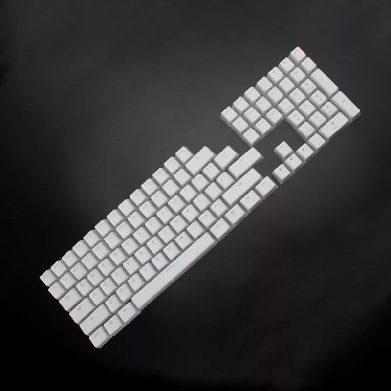 

Колпачки для клавиш RGB 108 с подсветкой, клавиши ANSI, раскладка белого пудинга, колпачки для клавиш с подсветкой для OEM Cherry MX gh60, покер 87 tkl 104 108