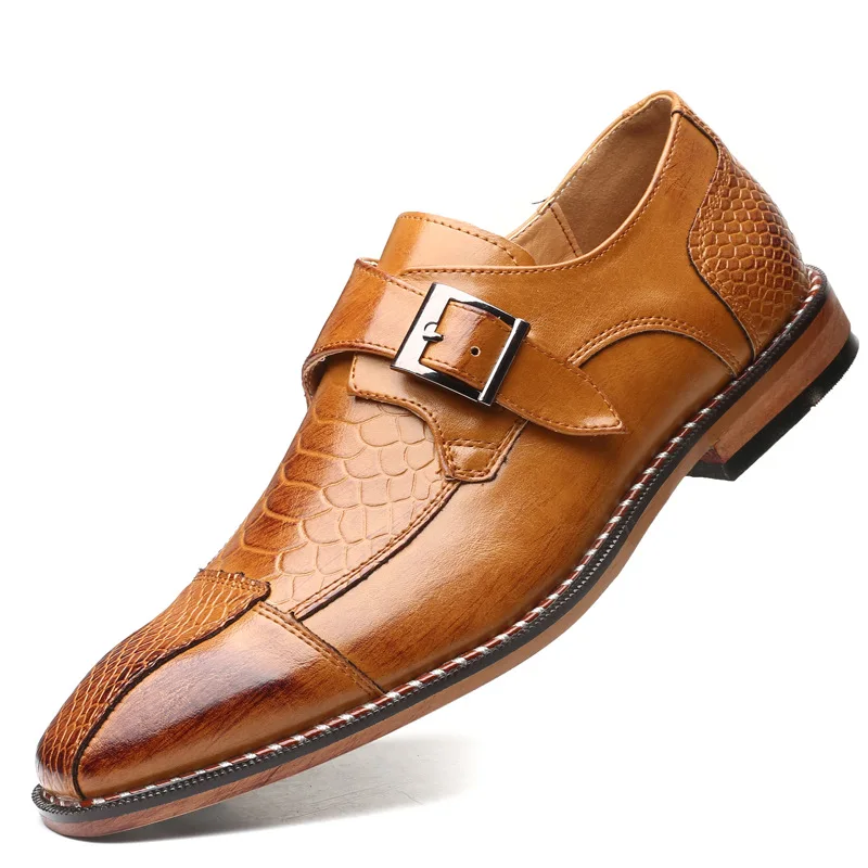 ClassicPattern Men Business Dress Shoes Pointy PU Leather Formal Shoe Big Size 48 Male Party Wedding Footwear 2021
ClassicPattern Men Business Dress Shoes Pointy PU Leather Formal Shoe Big Size 48 Male Party Wedding Footwear 2021