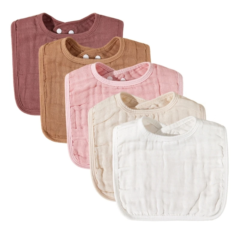 5-Pack Baby Bibs Set Newborn Drooling Bib Cotton Burp Cloth Breathable Apron
5-Pack Baby Bibs Set Newborn Drooling Bib Cotton Burp Cloth Breathable Apron