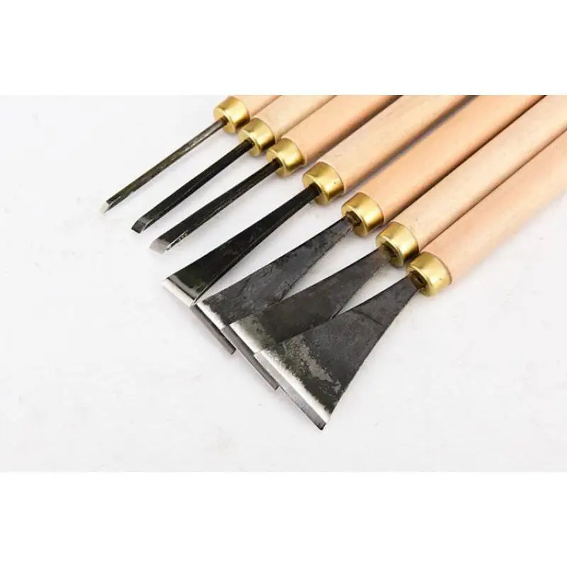 Wood Engraving Chisel Flat Blade Hardwood Handle Hand Forged Carving Knife Woodworking Hobby Art Craft Making Tools
Wood Engraving Chisel Flat Blade Hardwood Handle Hand Forged Carving Knife Woodworking Hobby Art Craft Making Tools