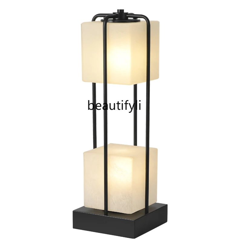 

LBX Modern Minimalist New Chinese Floor Lamp Hotel Living Room Decorative Floor Lamp Bedroom Bedside Lamp