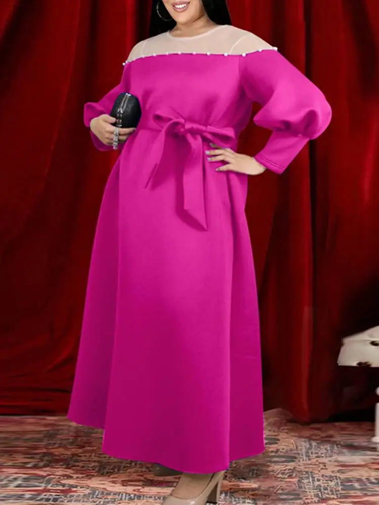 Lace Beach Dress 2022 VONDA Summer Women Long Sleeve Patchwork Long Dress Ladies Casual Loose Satin Party Vestido Robe Femme
Lace Beach Dress 2022 VONDA Summer Women Long Sleeve Patchwork Long Dress Ladies Casual Loose Satin Party Vestido Robe Femme