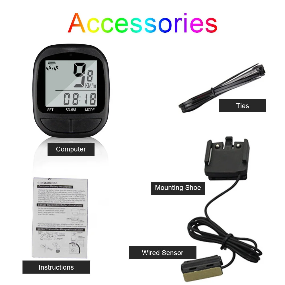 Bicycle Computer Digital Speedometer Odometer Bike Stopwatch LCD Speedometer Cycling Wired Stopwatch Bicycle Accessories
Bicycle Computer Digital Speedometer Odometer Bike Stopwatch LCD Speedometer Cycling Wired Stopwatch Bicycle Accessories
