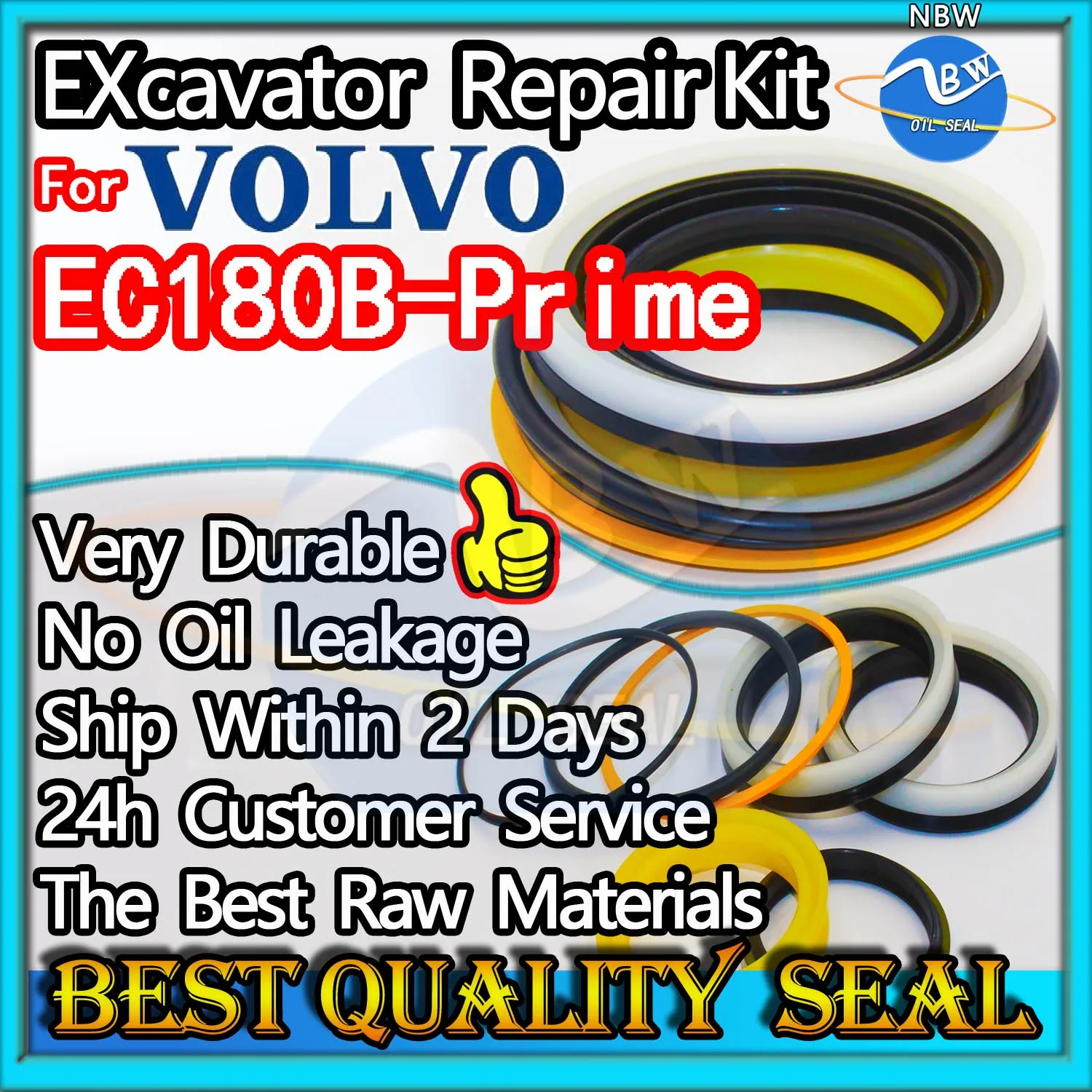 For VOLVO EC180B-Prime High Quality Oil Seal Kit Excavator Repair EC180B Prime Bushing Control Pilot Valve Blade TRAVEL Joystick
For VOLVO EC180B-Prime High Quality Oil Seal Kit Excavator Repair EC180B Prime Bushing Control Pilot Valve Blade TRAVEL Joystick