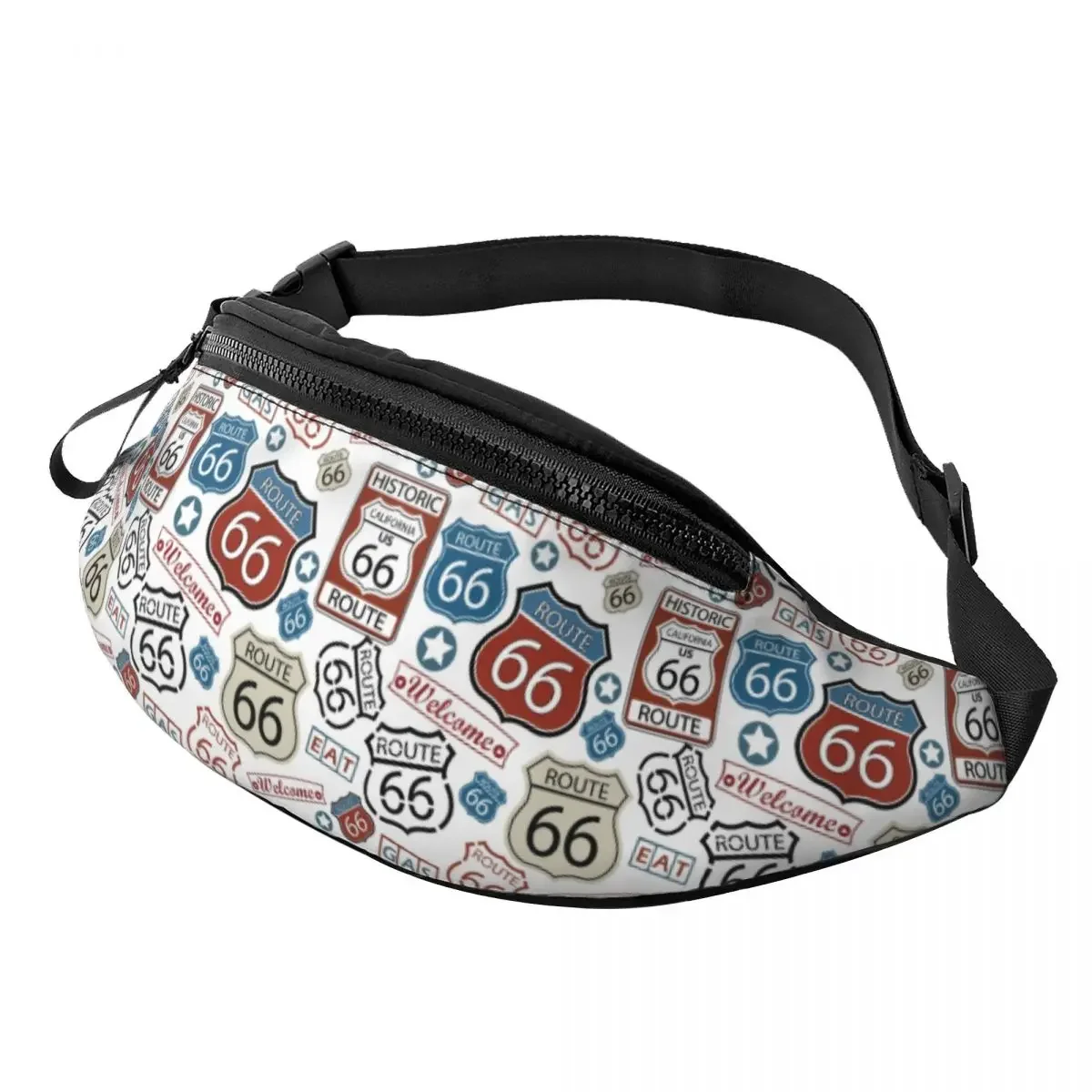 Cool Cool Route 66 Pattern Fanny Pack for Traveling Women Men USA Highways Sign Crossbody Waist Bag Phone Money Pouch
Cool Cool Route 66 Pattern Fanny Pack for Traveling Women Men USA Highways Sign Crossbody Waist Bag Phone Money Pouch