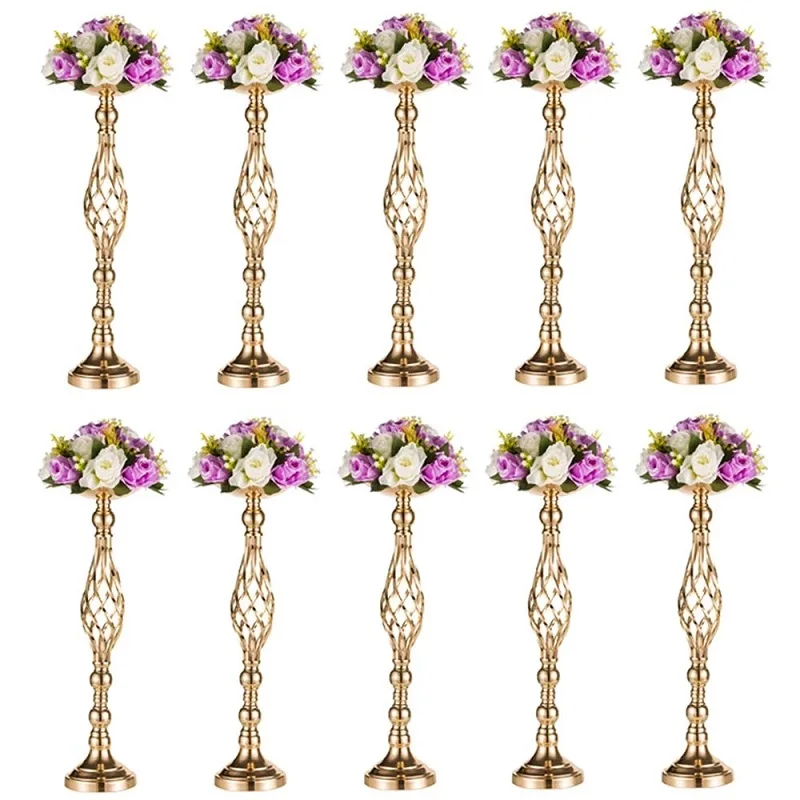 10PCS Gold Flower Vases Candle Holders Rack Stands Wedding Decoration Road Lead Table Centerpiece Pillar Party Event Candlestick
10PCS Gold Flower Vases Candle Holders Rack Stands Wedding Decoration Road Lead Table Centerpiece Pillar Party Event Candlestick