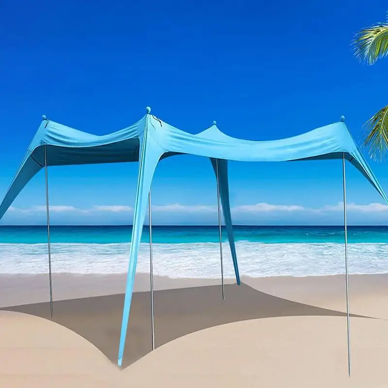 5-8 People Family Beach Sunshade Large Area Lightweight Sun Shade Tent With Sandbag UPF50+ UV Large Portable Beach Camp Canopy
5-8 People Family Beach Sunshade Large Area Lightweight Sun Shade Tent With Sandbag UPF50+ UV Large Portable Beach Camp Canopy