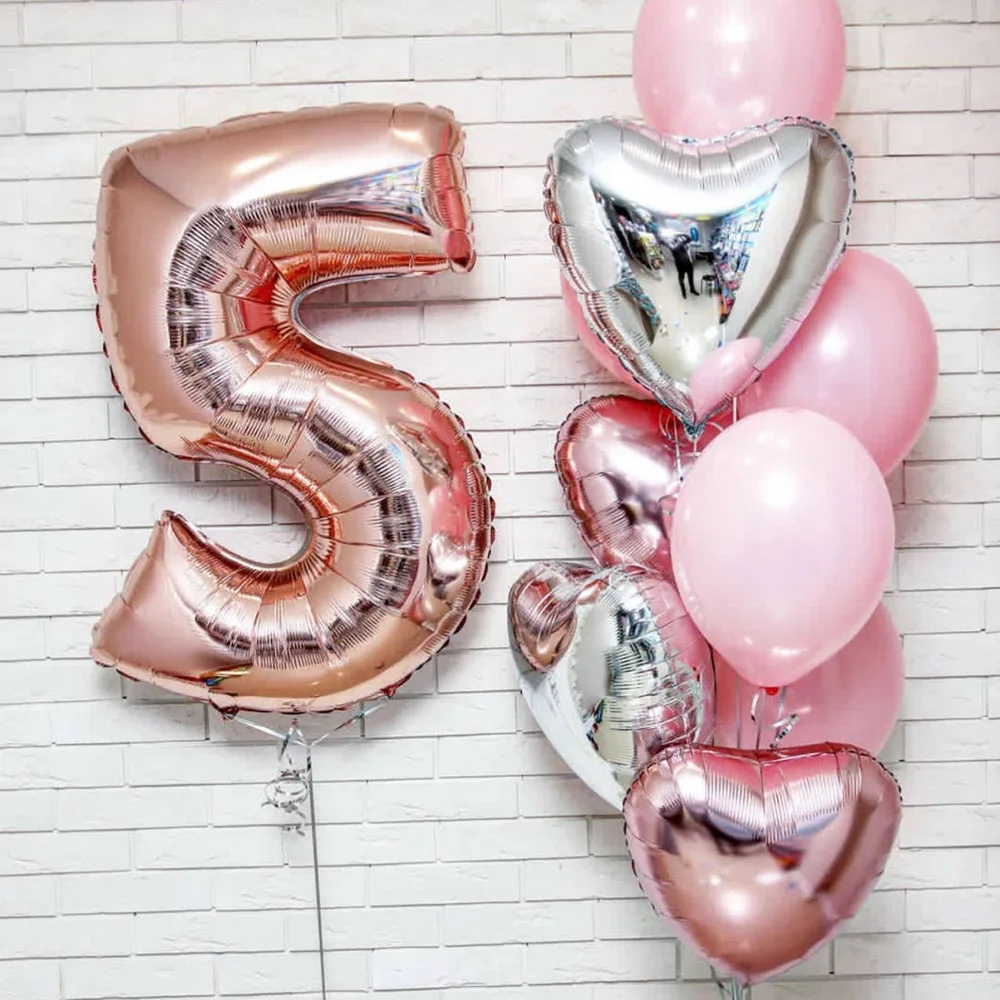 10pcs Happy Birthday Balloons Rose Gold Number Ballons 1 2 3 4 5th Girl Birthday Wedding Accessories Baby Shower Decorations
10pcs Happy Birthday Balloons Rose Gold Number Ballons 1 2 3 4 5th Girl Birthday Wedding Accessories Baby Shower Decorations