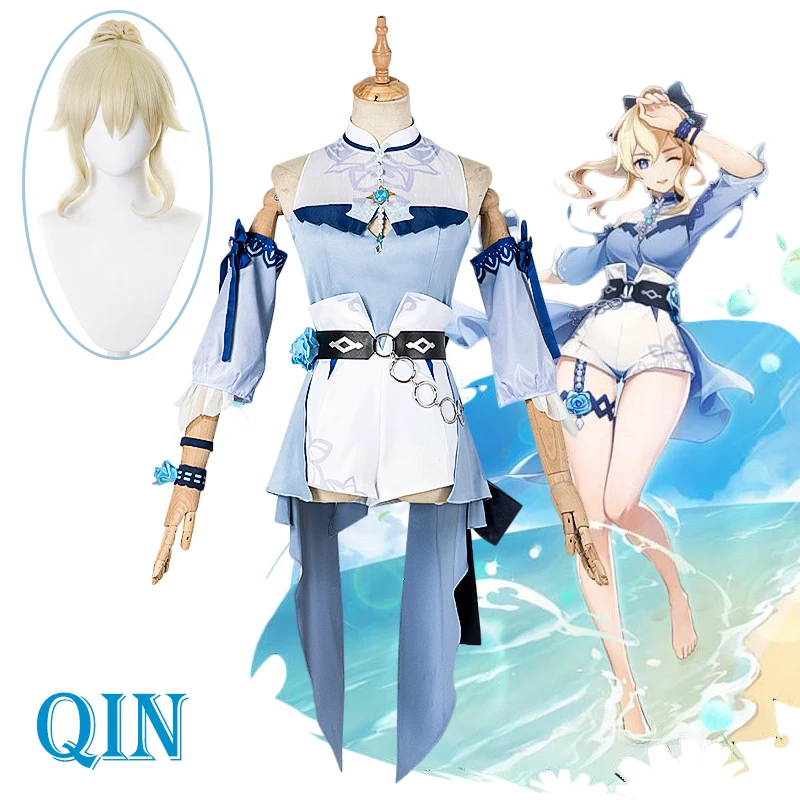 Sea Breeze Dandelion Swimwear Genshin Impact Qin Cosplay Costume Uniform Wig Cosplay Anime Halloween Costumes for Women Game
Sea Breeze Dandelion Swimwear Genshin Impact Qin Cosplay Costume Uniform Wig Cosplay Anime Halloween Costumes for Women Game