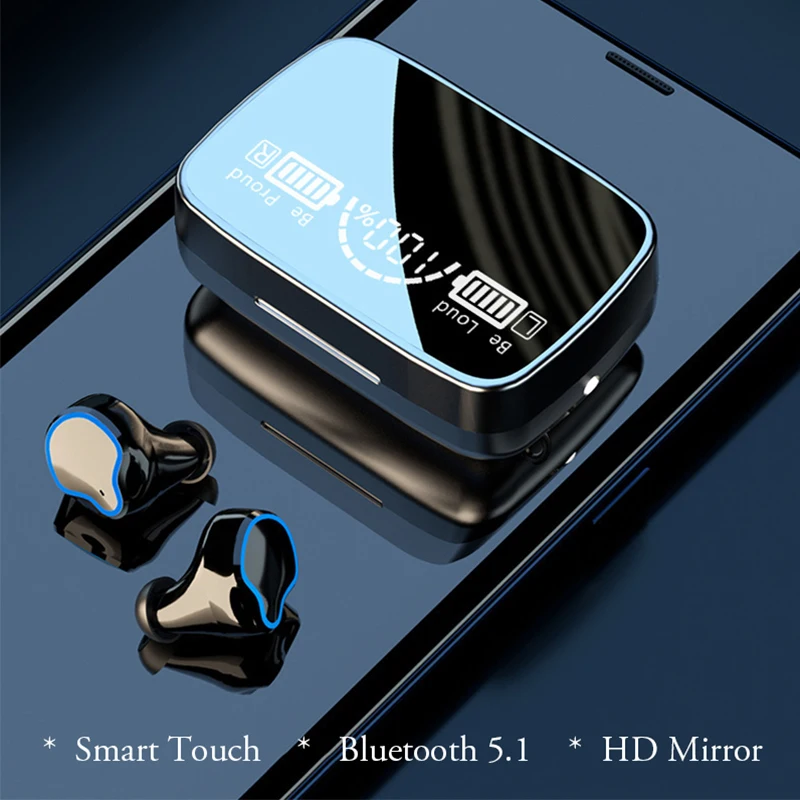 TWS Bluetooth-наушники с сенсорным управлением; Беспроводные наушники с микрофоном; Спортивные водонепроницаемые беспроводные наушники; 9D стере... 
TWS Bluetooth-наушники с сенсорным управлением; Беспроводные наушники с микрофоном; Спортивные водонепроницаемые беспроводные наушники; 9D стере...