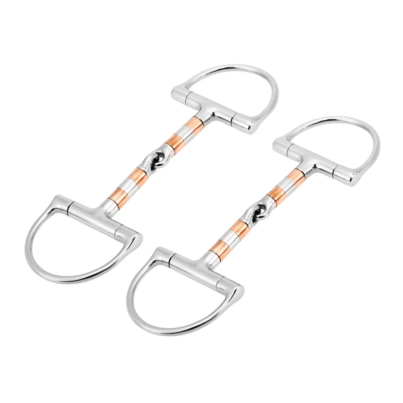 2X Equestrian Horse Mouth Bit Stainless Steel Horse Mouth Piece Snaffle Double Jointed Bit Horse Racing Accessory
2X Equestrian Horse Mouth Bit Stainless Steel Horse Mouth Piece Snaffle Double Jointed Bit Horse Racing Accessory