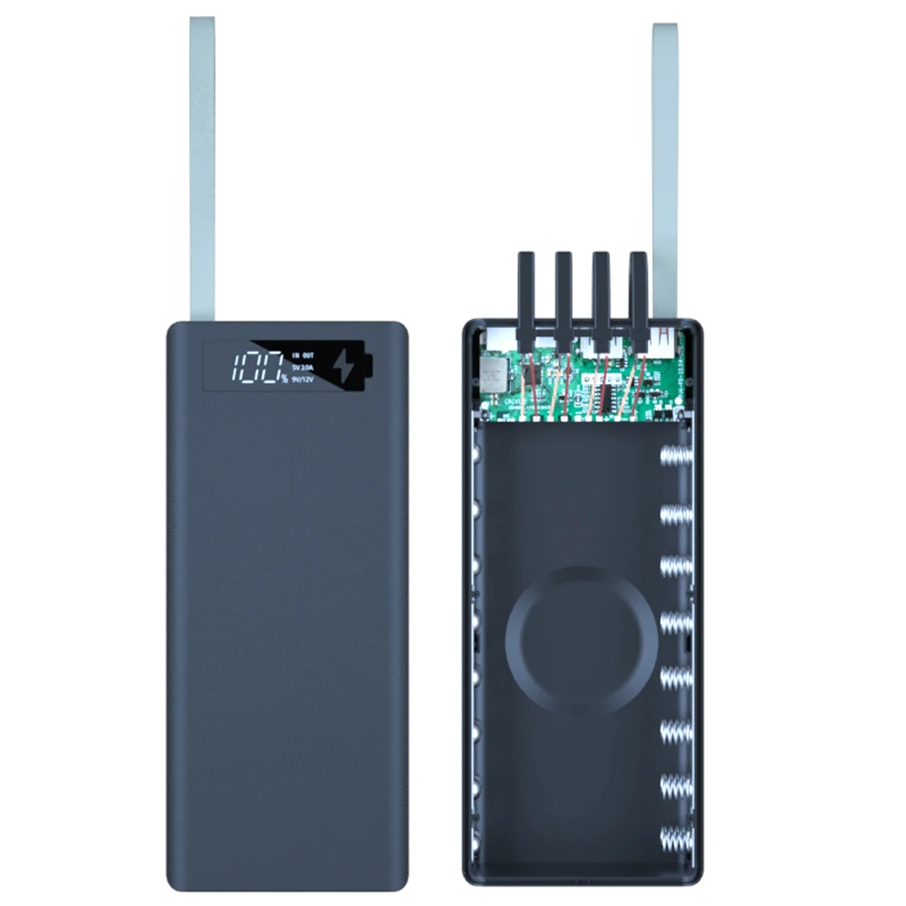 16*18650 Power Bank Battery Storage Boxes Mobile Power Shell DIY with 4-wires 16-section Battery Charging Holder With Flashlight
16*18650 Power Bank Battery Storage Boxes Mobile Power Shell DIY with 4-wires 16-section Battery Charging Holder With Flashlight