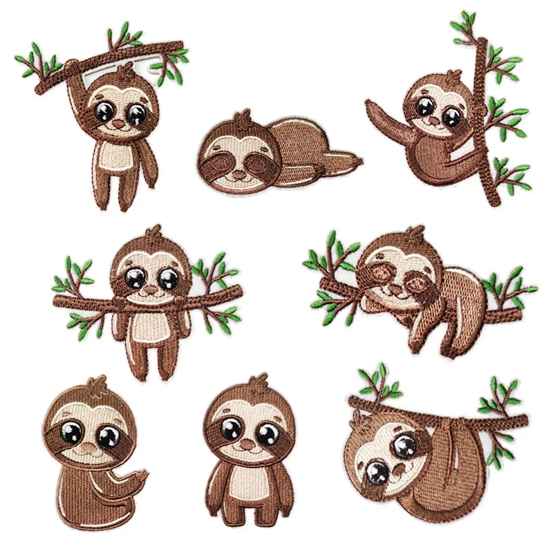 Cartoon Sloth Patches Embroidered Iron On Animal Stickers For Kids Clothes Jeans Shirts Bag Backpack Diy Sewing Appliqued Badge
Cartoon Sloth Patches Embroidered Iron On Animal Stickers For Kids Clothes Jeans Shirts Bag Backpack Diy Sewing Appliqued Badge