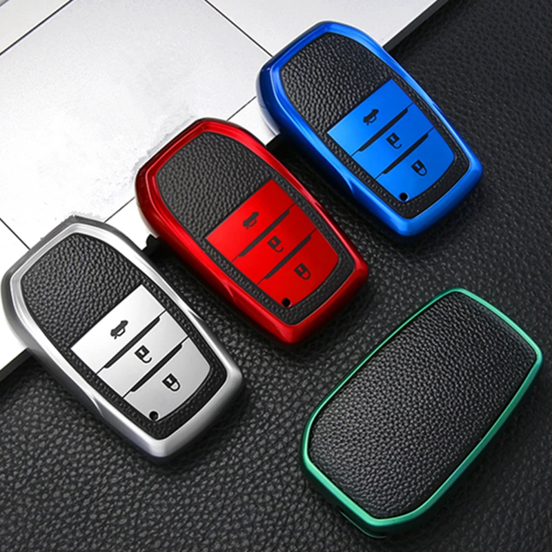 TPU Leather Car Flip Key Case Cover Shell Fob For Toyota Corolla Prius Camry CHR C-HR RAV4 Altis Land Cruiser Prado Accessories
TPU Leather Car Flip Key Case Cover Shell Fob For Toyota Corolla Prius Camry CHR C-HR RAV4 Altis Land Cruiser Prado Accessories