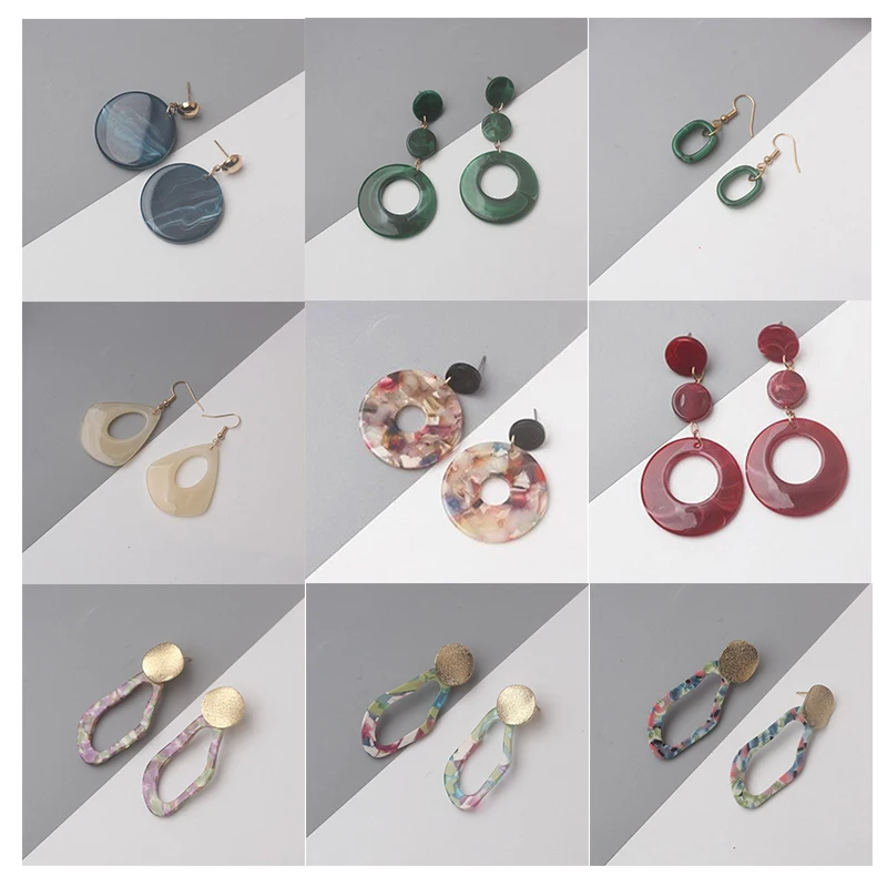 Brazil Simple Hollow Acrylic Earrings for Women Eardrop Resin Print Smooth Surface Stud Earrings Geometric Punk Earrings Bohemia
Brazil Simple Hollow Acrylic Earrings for Women Eardrop Resin Print Smooth Surface Stud Earrings Geometric Punk Earrings Bohemia