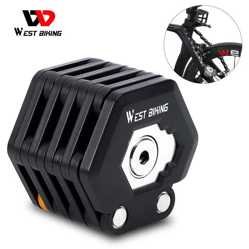 WEST BIKING Anti-Theft Bike Lock MTB Road Bicycle Security Lock Equipment Foldable Scooter E-Bike Cycling Chain Lock
WEST BIKING Anti-Theft Bike Lock MTB Road Bicycle Security Lock Equipment Foldable Scooter E-Bike Cycling Chain Lock