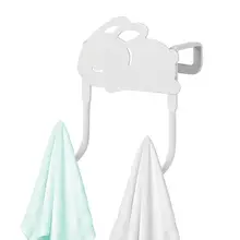 Door Holder Hanger Iron Rabbit Heavy Duty Hook Holder Utility Hooks Towels Organizer For Kitchen Bedroom Living Room Bathroom
