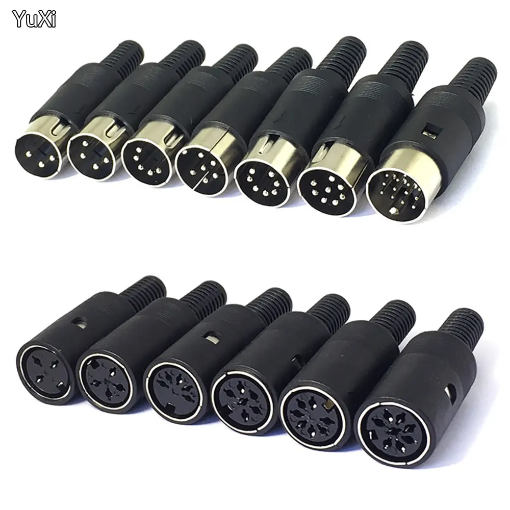 10PCS DIN Connector Male/Female DIN Plug Jack Socket Connector 3/4/5/6/7/8/13 PIN Chassis Cable Mount With Plastic Handle
10PCS DIN Connector Male/Female DIN Plug Jack Socket Connector 3/4/5/6/7/8/13 PIN Chassis Cable Mount With Plastic Handle