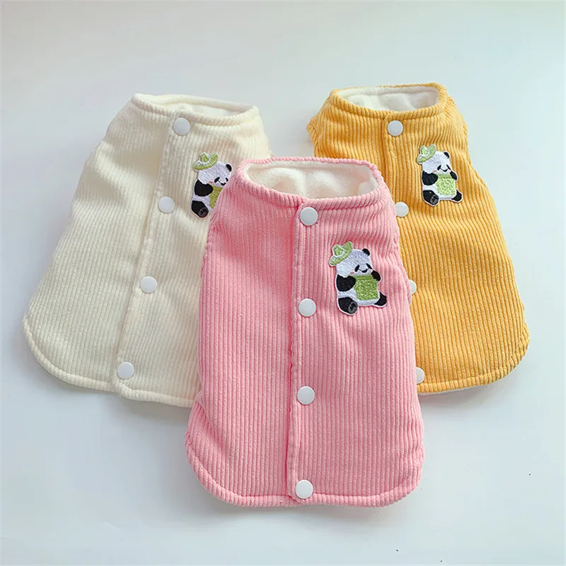 Warm Corduroy Dog Coat Winter Pet Clothes Sleeveless Dog Vest Jacket Clothing Cat Overcoat For Small Dogs Yorkshire Pets Outfits
Warm Corduroy Dog Coat Winter Pet Clothes Sleeveless Dog Vest Jacket Clothing Cat Overcoat For Small Dogs Yorkshire Pets Outfits