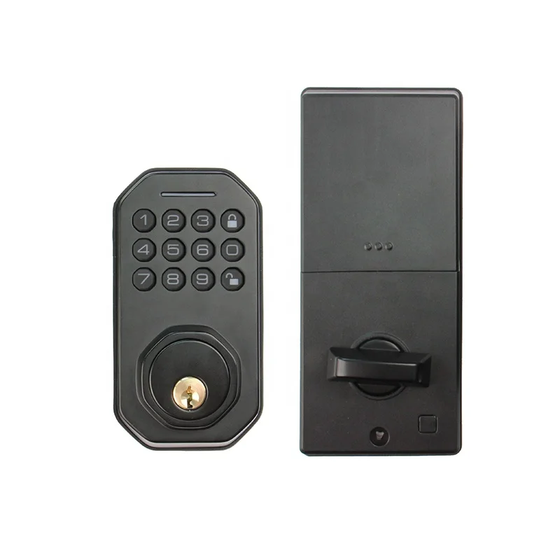 Tuya Wifi Electronic Password Door Lock With Tuya APP Remotely/Password/Mechanical Key Unlock Smart Home Security Door Lock
Tuya Wifi Electronic Password Door Lock With Tuya APP Remotely/Password/Mechanical Key Unlock Smart Home Security Door Lock