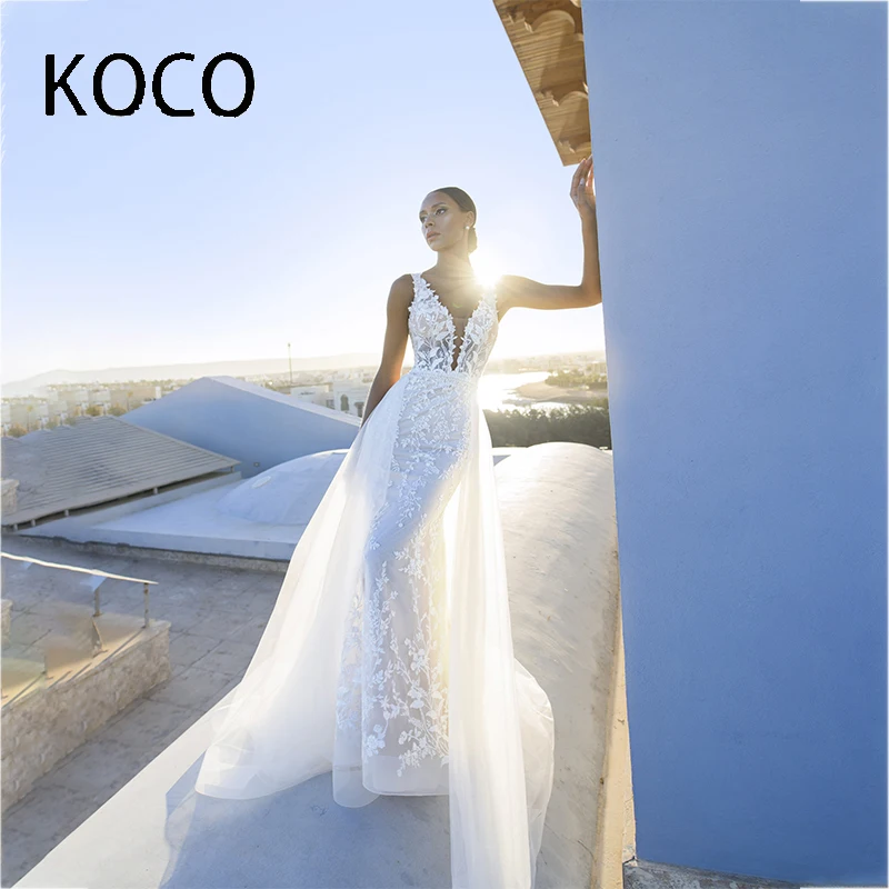 MACDOUGAL Wedding Dresses Vestido De Novia Luxury Mermaid V-neck Tulle Detachable 2 in1 Tea-length Appliques Bridal Gown Custom
MACDOUGAL Wedding Dresses Vestido De Novia Luxury Mermaid V-neck Tulle Detachable 2 in1 Tea-length Appliques Bridal Gown Custom