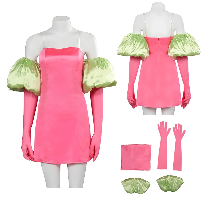 Barbier Margot Cosplay Dress Costume Women Pink Tight Skirts Green Sleeves Gloves Set Clothing Girls Sexy Outfits Halloween Suit
Barbier Margot Cosplay Dress Costume Women Pink Tight Skirts Green Sleeves Gloves Set Clothing Girls Sexy Outfits Halloween Suit