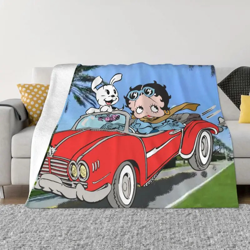 Classic Cartoon Betty Boops Love Blankets Warm Flannel Animation Throw Blanket for Bedding Travel Sofa
Classic Cartoon Betty Boops Love Blankets Warm Flannel Animation Throw Blanket for Bedding Travel Sofa