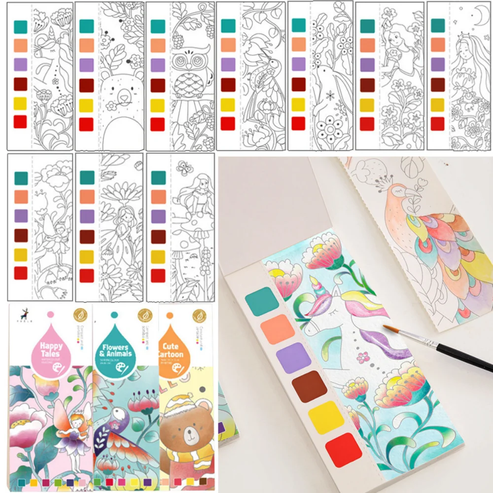 20 Sheets Portable Children Watercolor Painting Book Paint With Water Kids Gouache Graffiti Picture Coloring Drawing Toys Gifts
20 Sheets Portable Children Watercolor Painting Book Paint With Water Kids Gouache Graffiti Picture Coloring Drawing Toys Gifts
