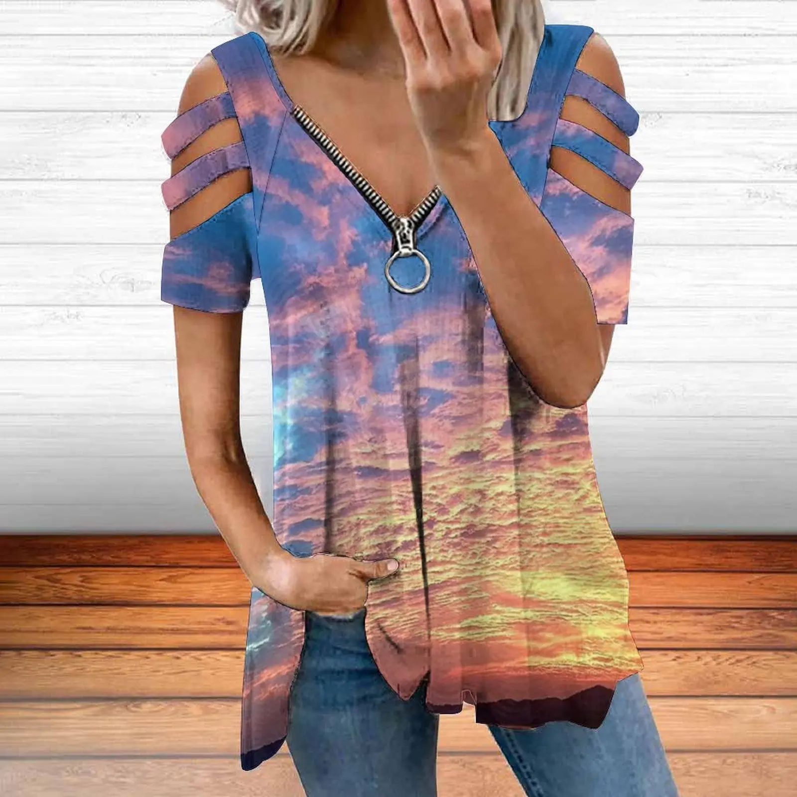 2022 new fashion 3d printing t-shirt women loose round neck short sleeve casual ladies fashion strapless t-shirt
2022 new fashion 3d printing t-shirt women loose round neck short sleeve casual ladies fashion strapless t-shirt
