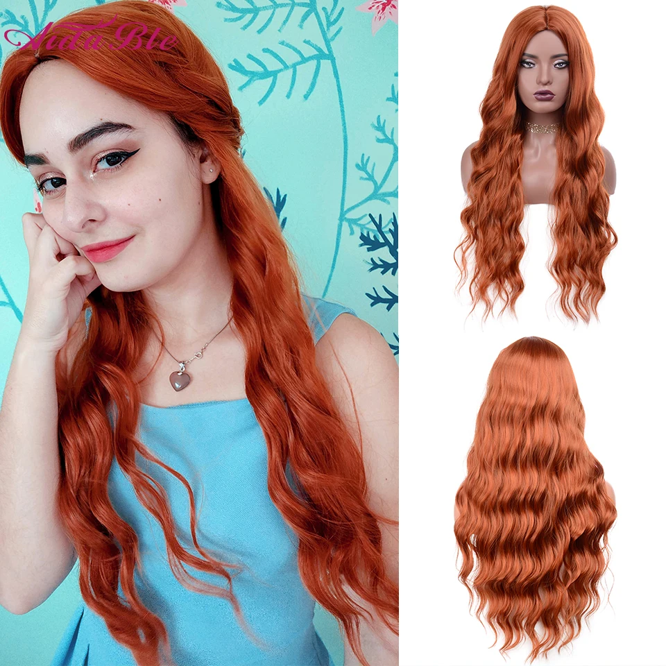 Synthetic Wigs Long Wave Wigs for Women Middle Part Ginger Ombre Brown Blonde Wig for Cosplay Party Heat Resistant Natural Hair
Synthetic Wigs Long Wave Wigs for Women Middle Part Ginger Ombre Brown Blonde Wig for Cosplay Party Heat Resistant Natural Hair