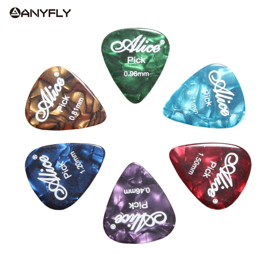 6pcs Alice Pearl Celluloid Acoustic Electric Guitar Picks Plectrums (Assorted Thickness)
6pcs Alice Pearl Celluloid Acoustic Electric Guitar Picks Plectrums (Assorted Thickness)