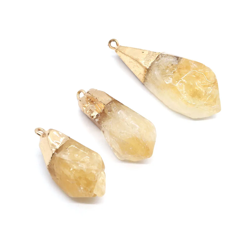 1pc Natural Yellow Crystal Pendant Irregural Shape Small Pendnat Charms for Making Women DIY Necklace Earrings Accessories 
1pc Natural Yellow Crystal Pendant Irregural Shape Small Pendnat Charms for Making Women DIY Necklace Earrings Accessories