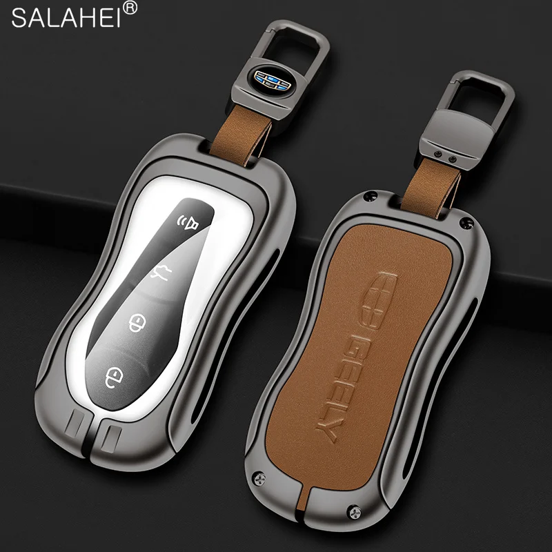 Metal Leather Car Key Case Cover Shell For Geely Atlas Pro Boyue Tugella Azkarra FY11 Emgrand GS X6 SUV EC7 Keychain Accessories
Metal Leather Car Key Case Cover Shell For Geely Atlas Pro Boyue Tugella Azkarra FY11 Emgrand GS X6 SUV EC7 Keychain Accessories