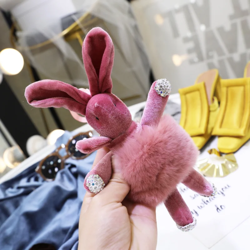 Rabbit New In Real Fur Handmade Cute Key Chains Keychains Bag Accessory Car Handbag Keychain for Women Girls Keyrings Gifts
Rabbit New In Real Fur Handmade Cute Key Chains Keychains Bag Accessory Car Handbag Keychain for Women Girls Keyrings Gifts