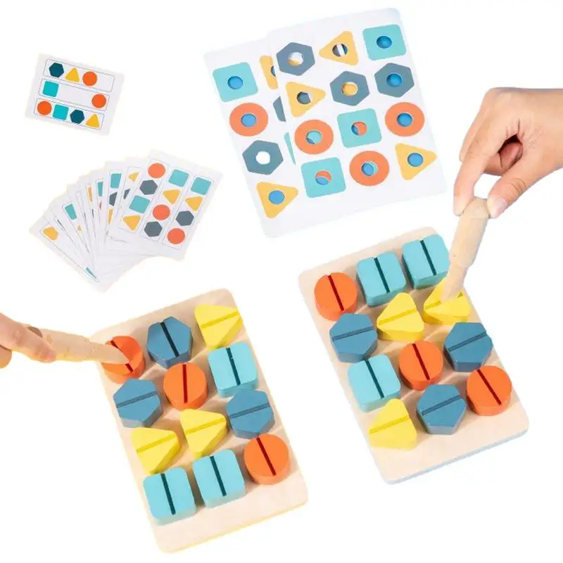 Shapes PuzzlesMontessori Wooden Screw Matching Games Nut Color Cognition Pairing Early Educational Toy For Children 4-6 Year-Old
Shapes PuzzlesMontessori Wooden Screw Matching Games Nut Color Cognition Pairing Early Educational Toy For Children 4-6 Year-Old