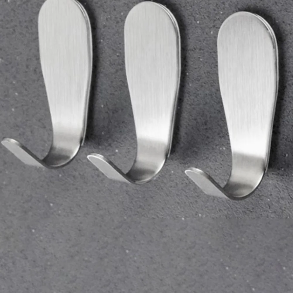 Hook Self Adhesive Stainless Steel Coat Rack Bathroom Kitchen Towel Set Wall Coat Rack Key Holder Clothes Hanging Accessories
Hook Self Adhesive Stainless Steel Coat Rack Bathroom Kitchen Towel Set Wall Coat Rack Key Holder Clothes Hanging Accessories