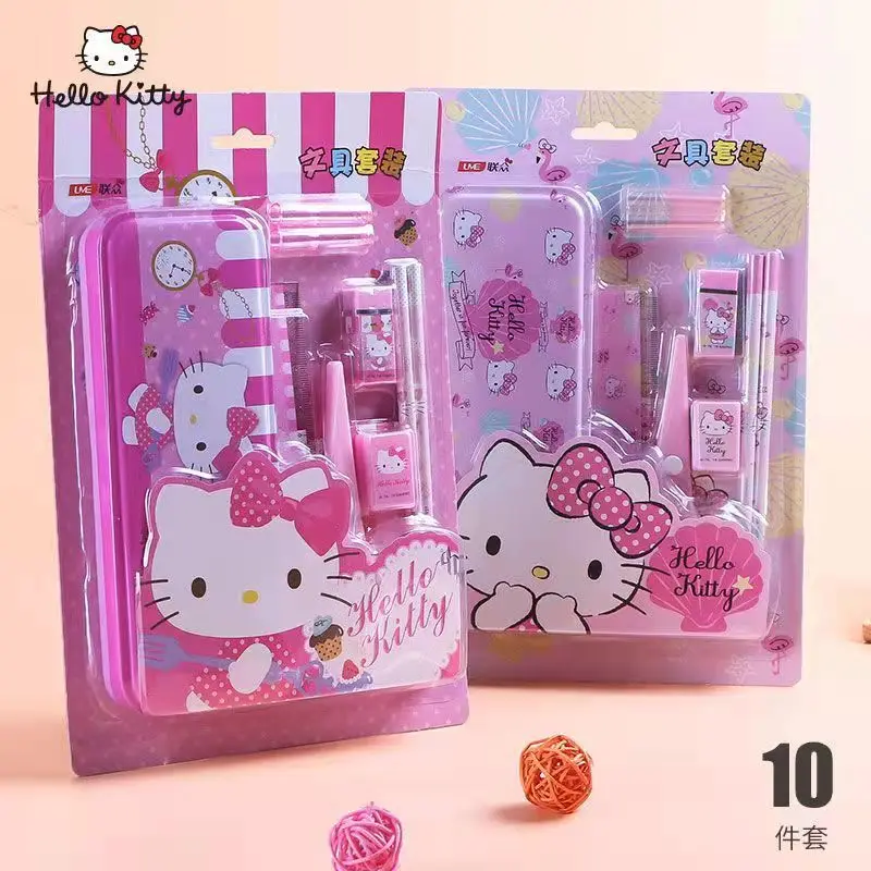 Кавайный карандаш Sanrio Hellokittyed, набор с милым мультяшным рисунком для детей и студентов, обучающий канцелярский ящик для хранения, портативны...
Кавайный карандаш Sanrio Hellokittyed, набор с милым мультяшным рисунком для детей и студентов, обучающий канцелярский ящик для хранения, портативны...