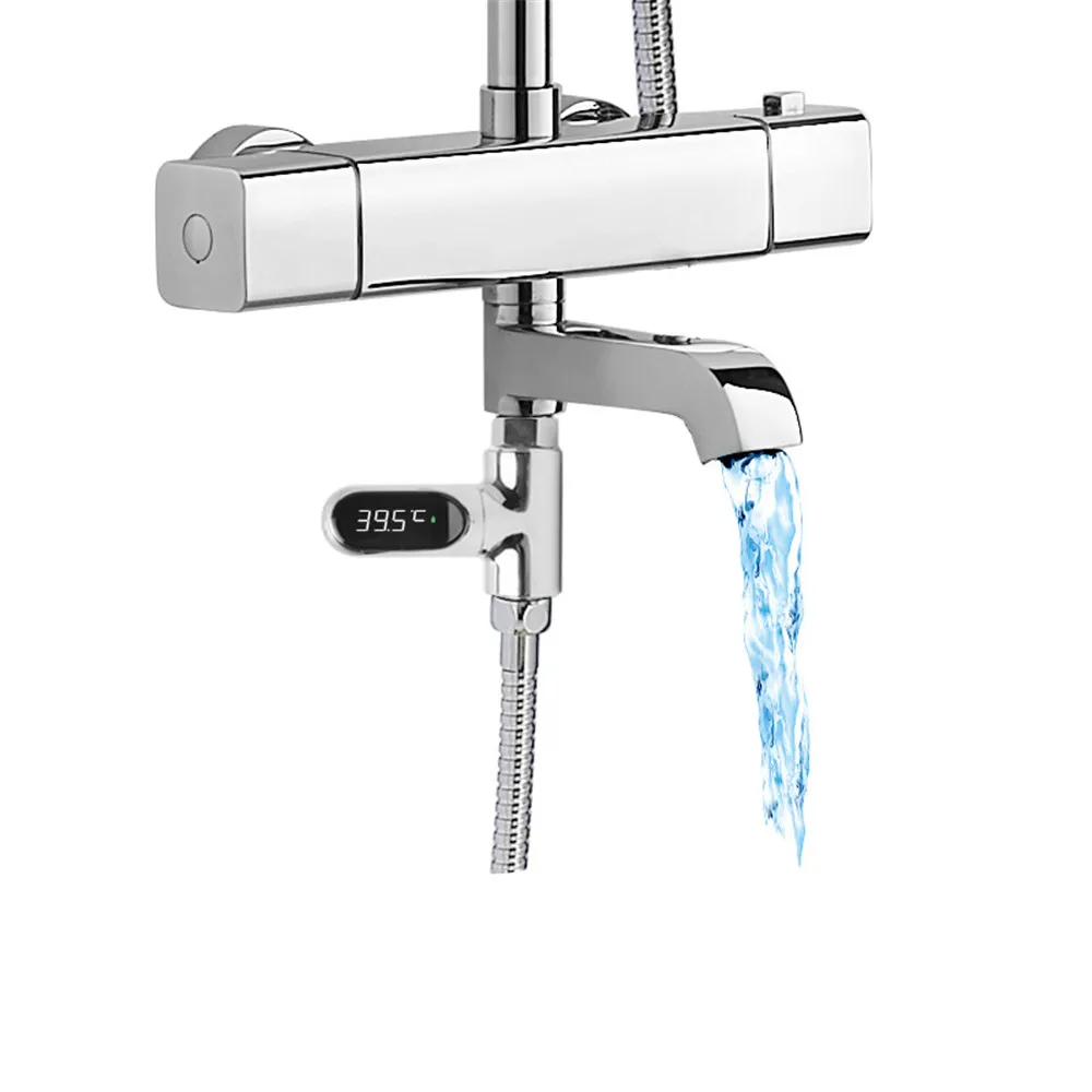 LED Digital Shower Faucets Water Temperature Display Bathroom Baby Bath Water Thermometer Celsius/ Fahrenheit Display Screen
LED Digital Shower Faucets Water Temperature Display Bathroom Baby Bath Water Thermometer Celsius/ Fahrenheit Display Screen