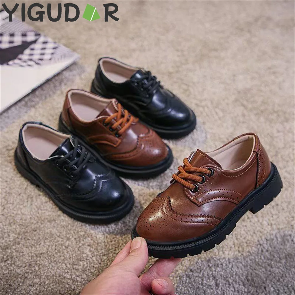 Boys School Leather Shoes Children Oxfords British Style Lace-up Big Kds Performance Stage Formal Black Shoes Girls kids shoes
Boys School Leather Shoes Children Oxfords British Style Lace-up Big Kds Performance Stage Formal Black Shoes Girls kids shoes